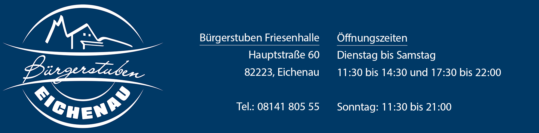 Bürgerstuben Eichenau | Friesenhalle Restaurant Logo